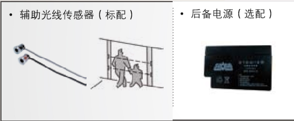 附加功能（備用電源、輔助光線傳感器）